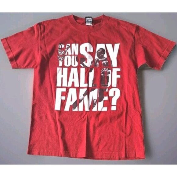 Michael Jordan T-shirt Floss Daily Suckas Can You Say Hall of Fame Men's Medium - Picture 1 of 7